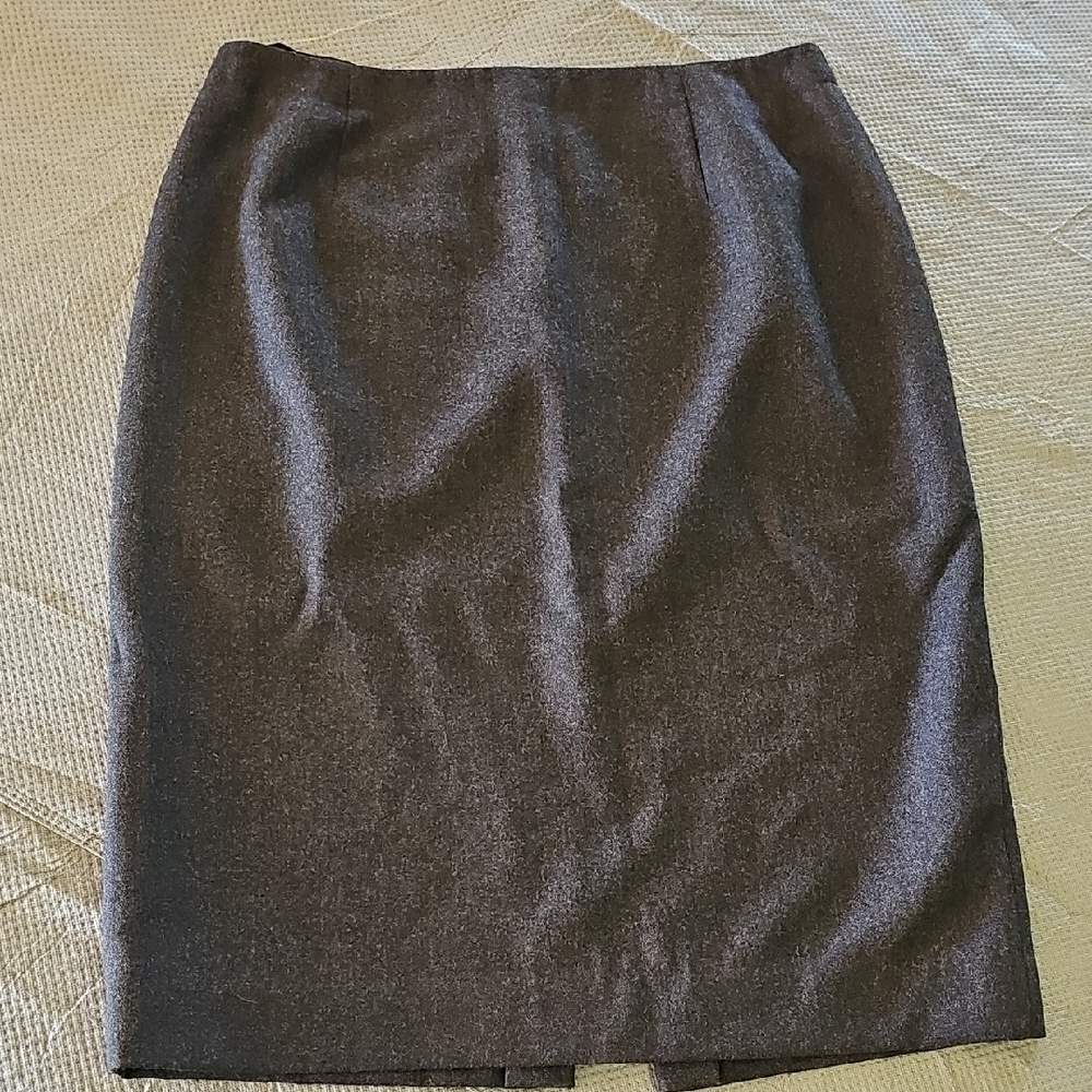 Jones New York Gray Pencil Skirt Knee-Length Work